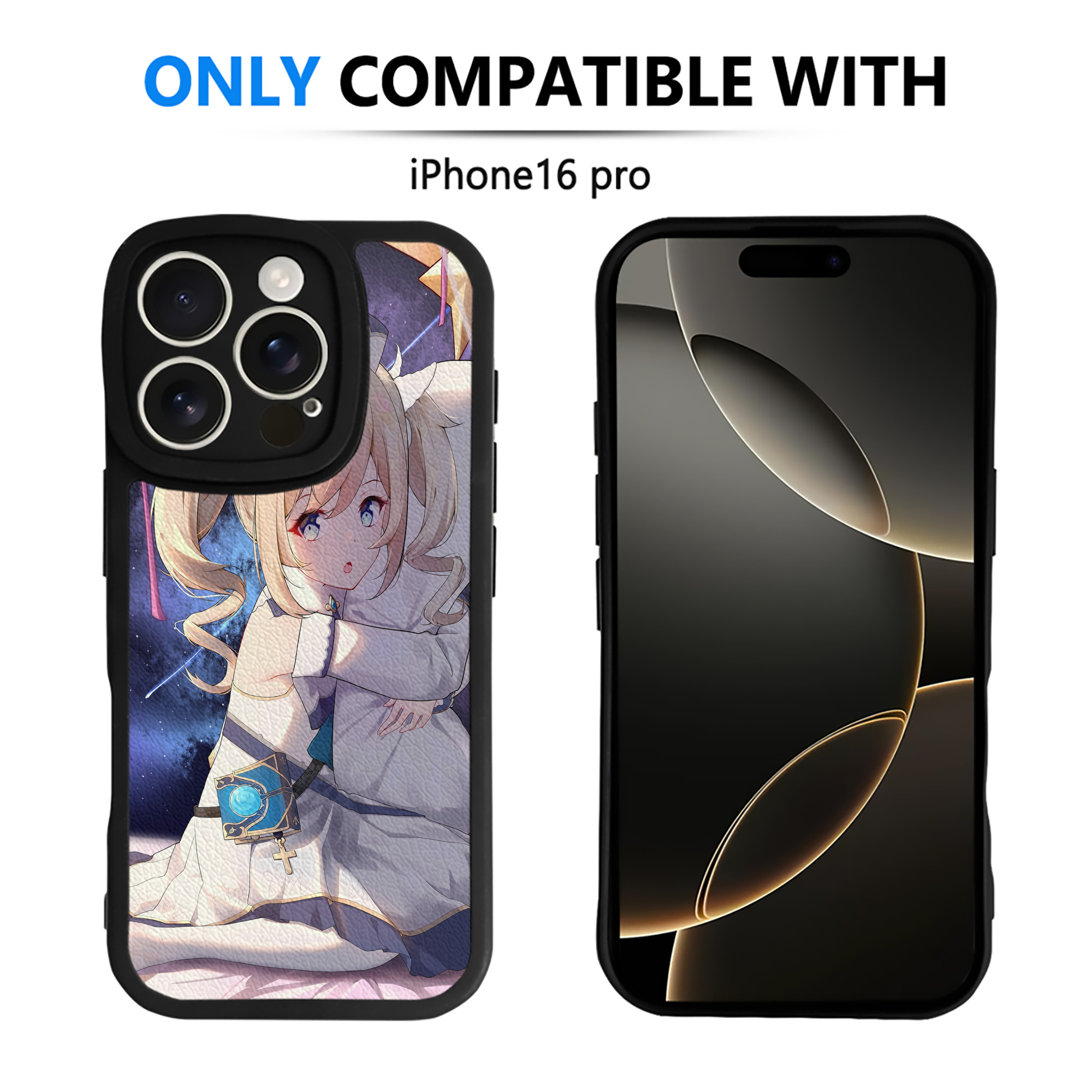げんし神 genshin 【iPhone 16シリーズ対応】シリコンスマホケース（レザー調） 材質：シリコン